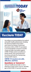Covid-19 Vaccination Resources for Healthcare Providers - Adult Rackcard
