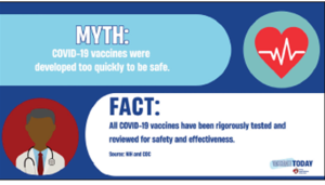 Covid-19 Vaccination Resources for Community Entities - Myth Vs. Fact Videos to Use - Vaccine Myth 3 Video